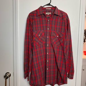 Men’s Firefox long sleeve with pearl snap buttons